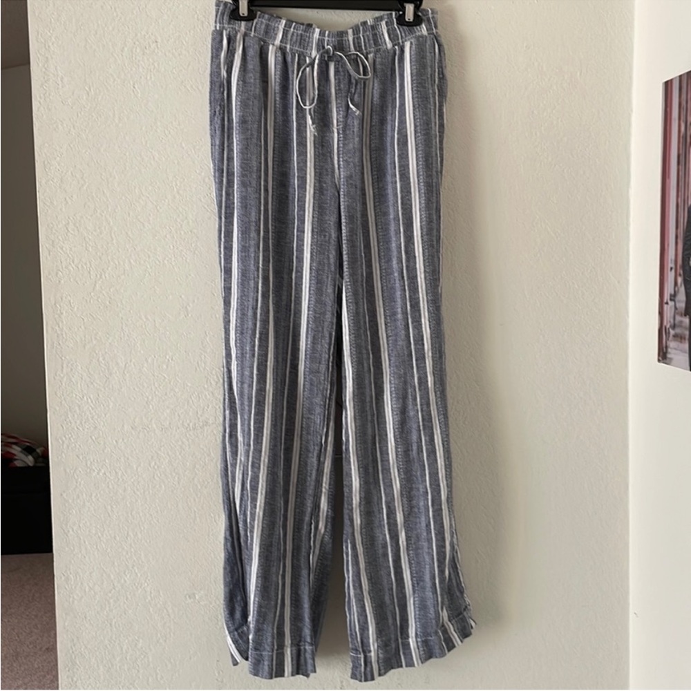 Briggs linen blend wide leg pant
